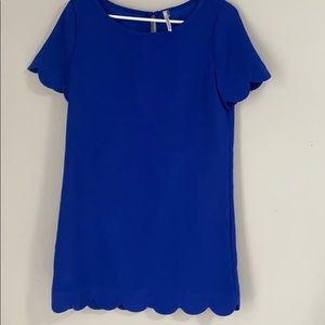 Blue shift dress